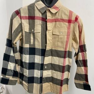 Burberry Multicolor Plaid Kids Shirt